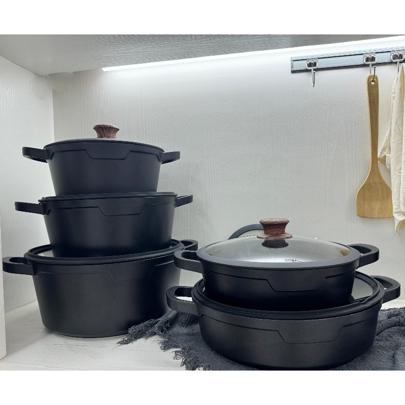 Induction Cookware Set Commercial - Set di Pentole Commerciali in Alluminio