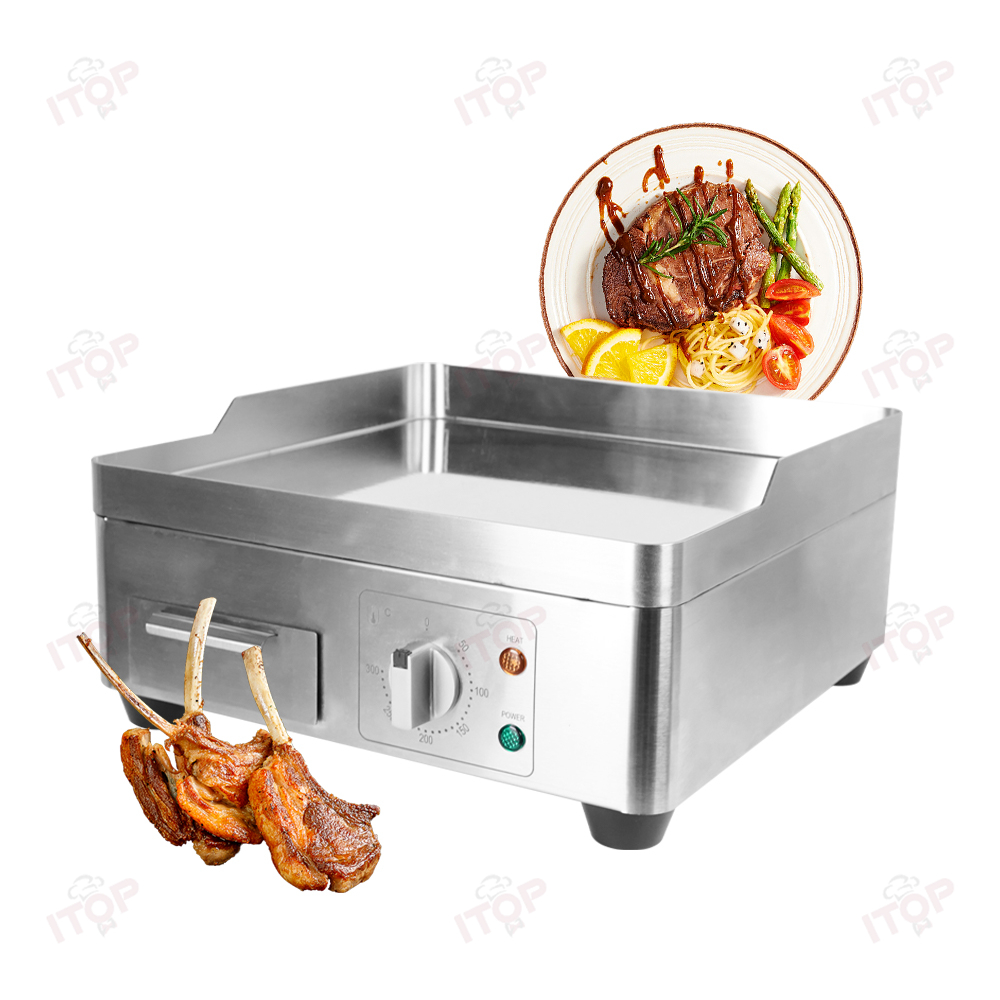 Commercial Electric Griddle Flat Top - Griglia elettrica a sommità piatta in