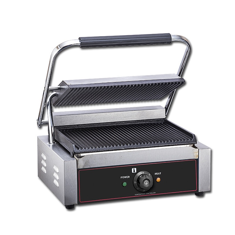 Commercial Panini Press Sandwich Grill - Piastra di pressatura singola commerciale Griglia