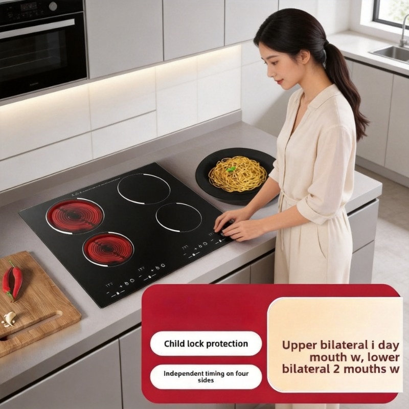 Double Induction Cooktop 220V - Fornello Elettrico Multifunzione a Doppia Testa,