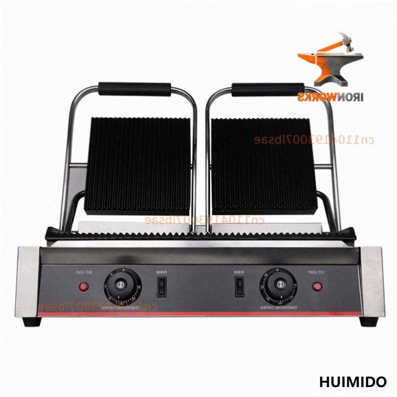 Commercial Panini Press Sandwich Grill - Griglia a Contatto Elettrica Commerciale per