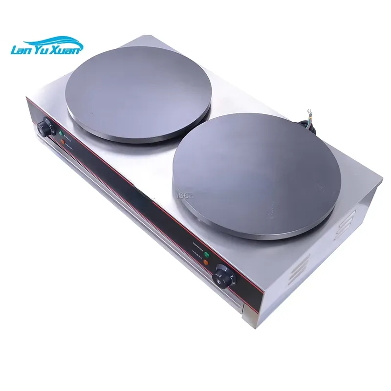 Crepe Maker Machine Electric 40Cm - Macchina per Crepes Elettrica a Doppia