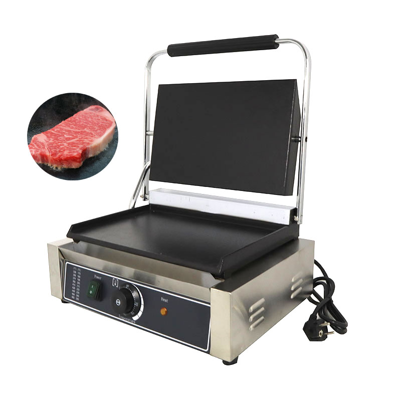 Commercial Panini Press Sandwich Grill - Piastra Elettrica Professionale in Ghisa per