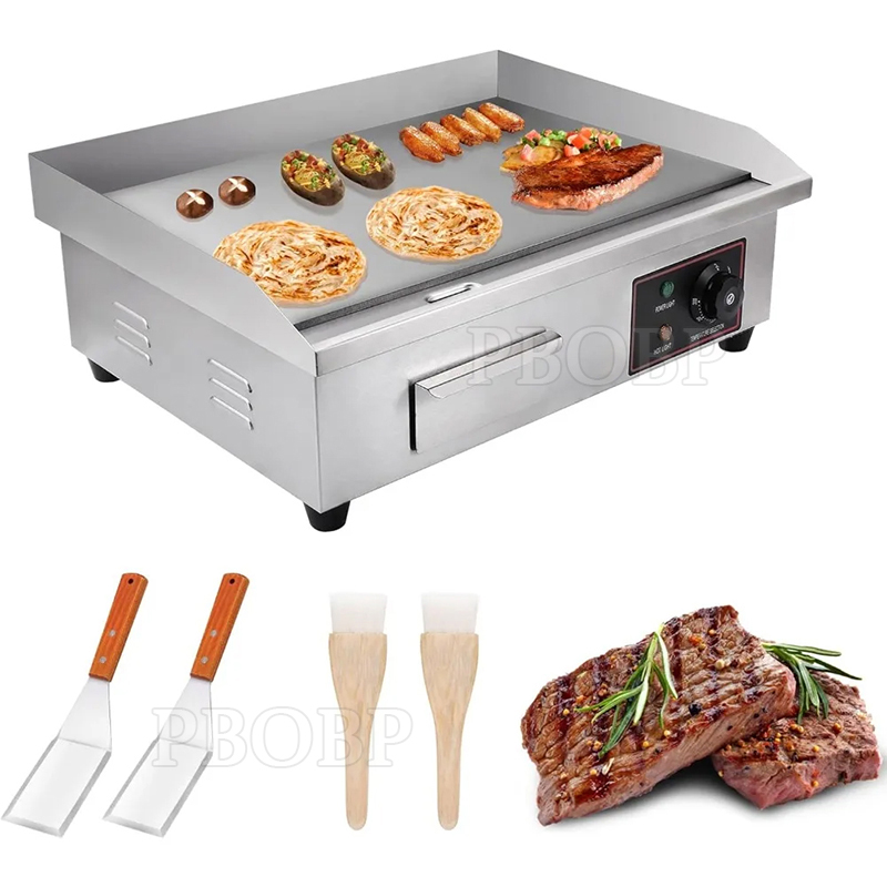 Commercial Electric Griddle Flat Top - Piastra/Piastra di Cottura Commerciale in Acciaio