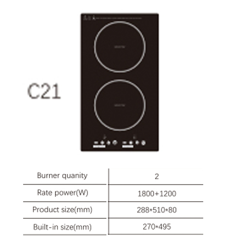 Double Induction Cooktop 220V - Fornello elettrico a doppio riscaldamento Piano