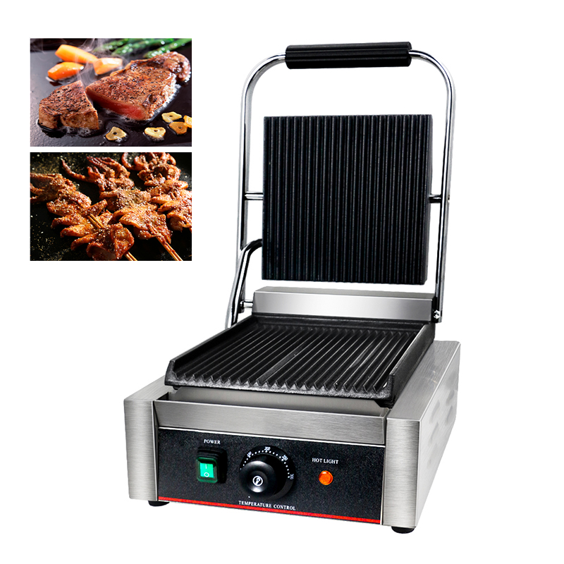 Commercial Panini Press Sandwich Grill - Piastra per griglia per panini per