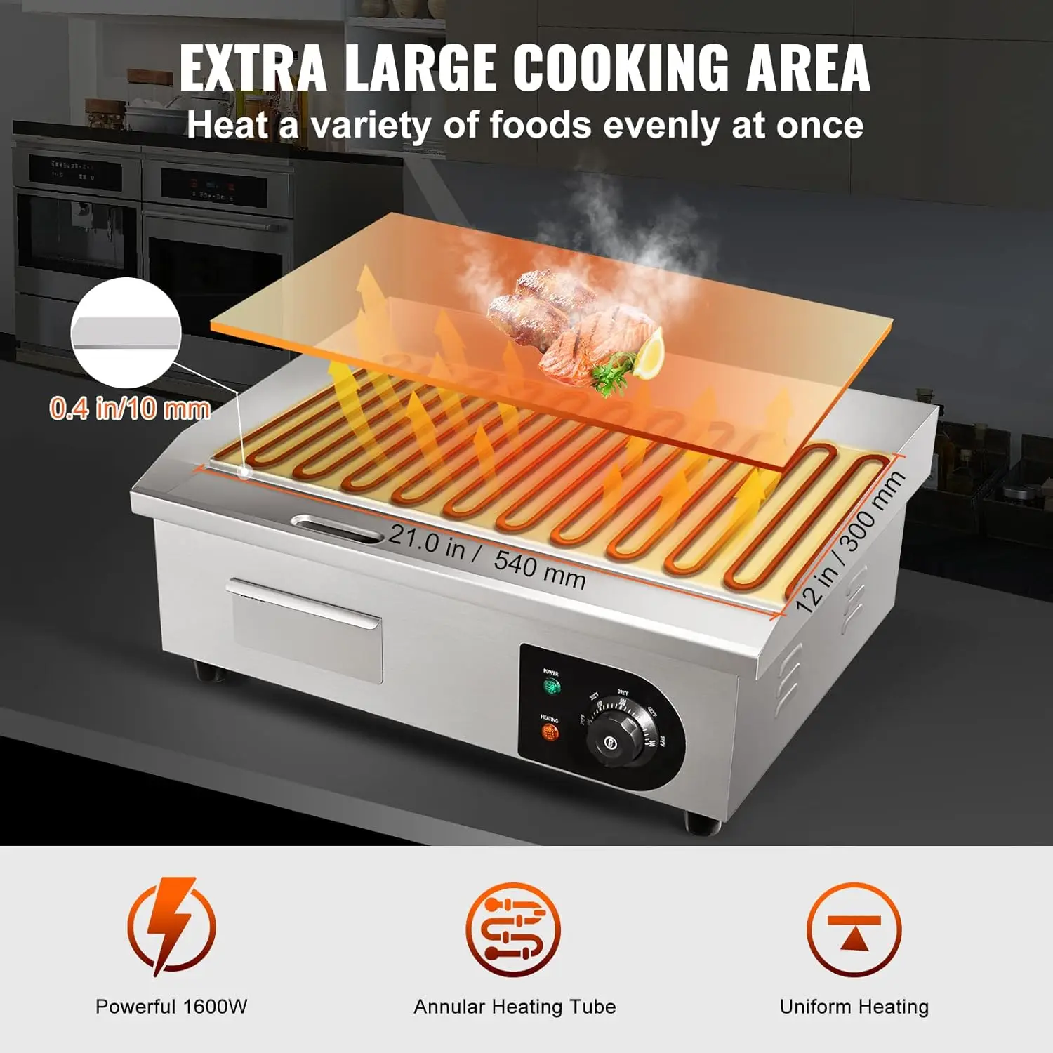 Piastra elettrica commerciale  - Commercial Electric Griddle Flat Top recensione e prezzo