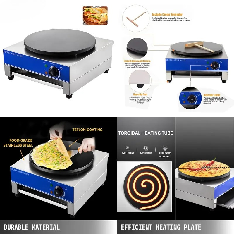 Macchina Elettrica Automatica  - Crepe Maker Machine Electric 40Cm recensione e prezzo