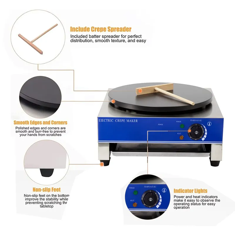 Macchina Elettrica Automatica  - Crepe Maker Machine Electric 40Cm recensione e prezzo