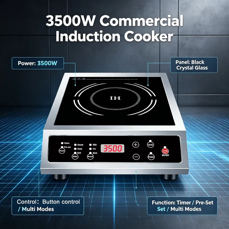 Piano Cottura a Induzione Comm - Commercial Induction Cooktop 3500W recensione e prezzo