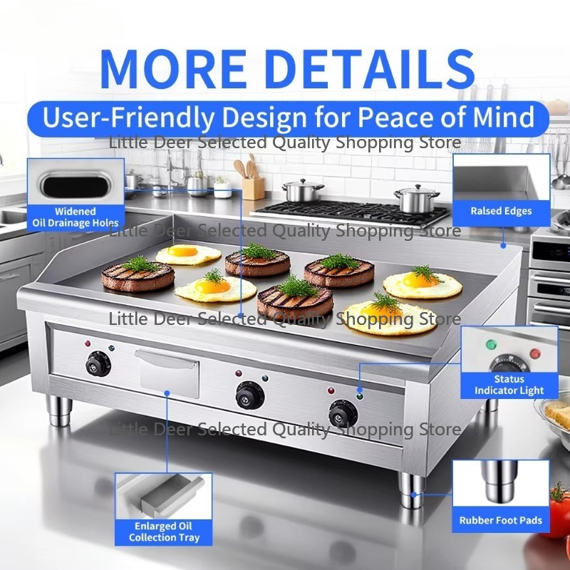 Attrezzatura da cucina per ris - Commercial Electric Griddle Flat Top recensione e prezzo