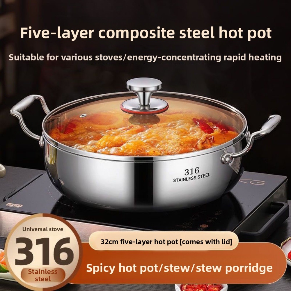 Pentola calda per zuppa in acc - Induction Cookware Set Commercial recensione e prezzo