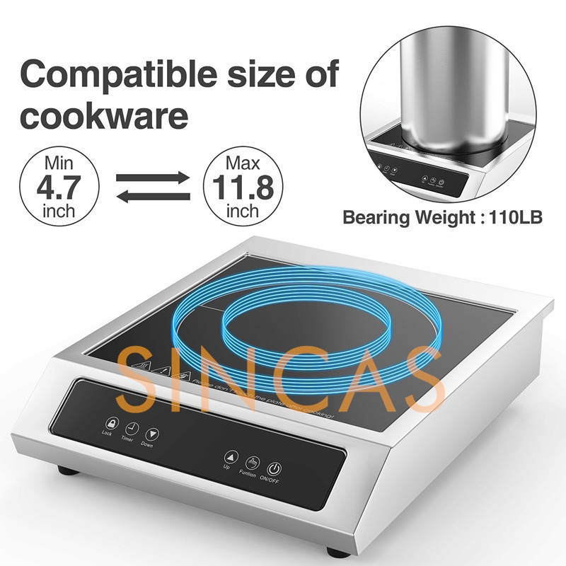 3500W Commerciale Elettromagne - Commercial Induction Cooktop 3500W recensione e prezzo