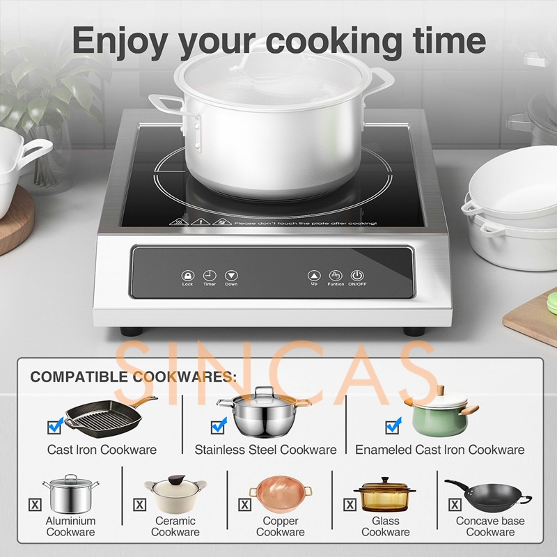 3500W Commerciale Elettromagne - Commercial Induction Cooktop 3500W recensione e prezzo