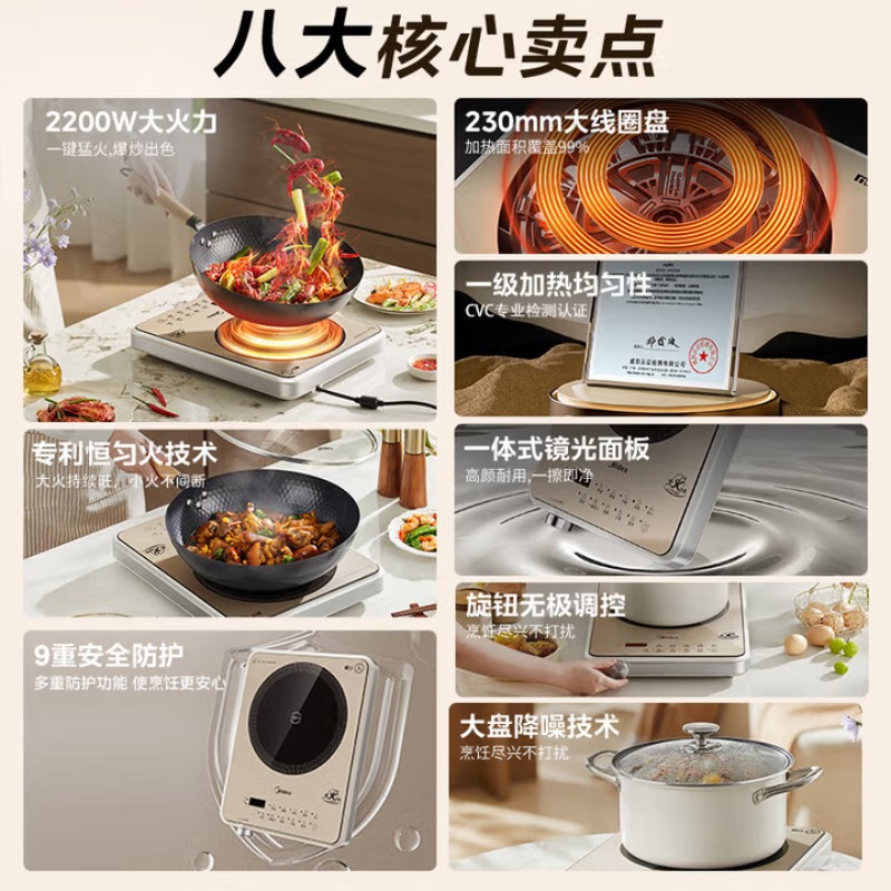 Piano cottura a induzione per  - Double Induction Cooktop 220V recensione e prezzo