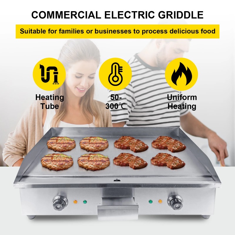 Nuovo prodotto Piastra elettri - Commercial Electric Griddle Flat Top recensione e prezzo