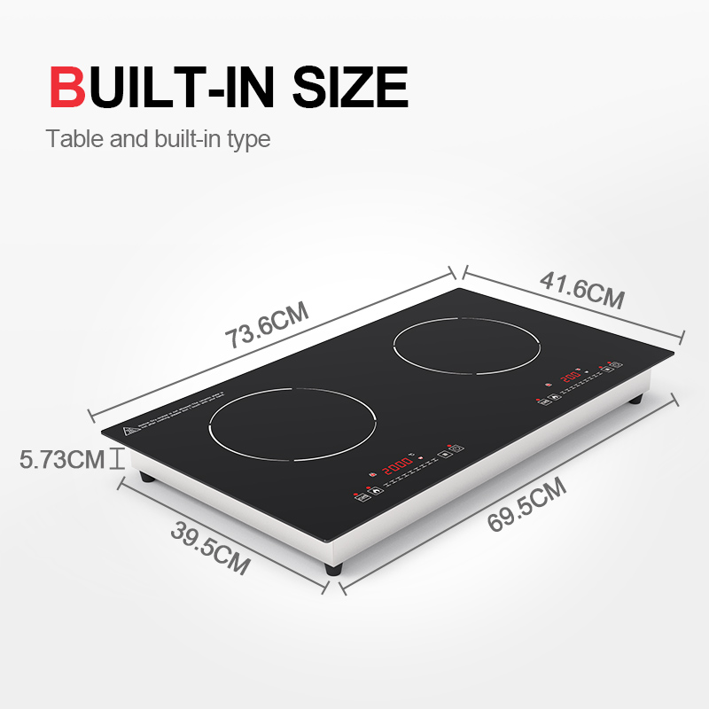 Piano cottura a doppia induzio - Double Induction Cooktop 220V recensione e prezzo